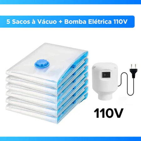 Kit Compact Premium – Saco a Vácuo + Bomba Elétrica