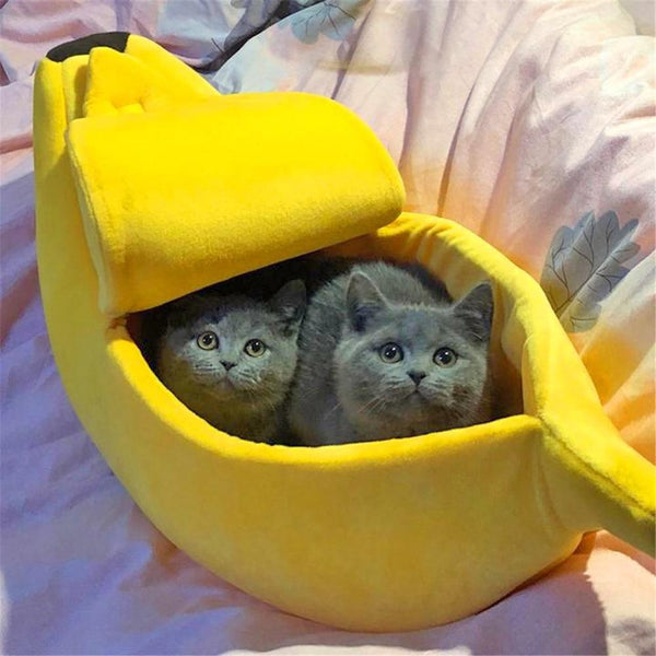 Cama Em Forma de Banana Para Pet