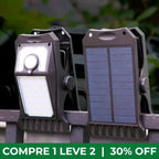 Refletor Solar com Sensor de Movimento e Proteção Impermeável - LuzViva™ [COMPRE 1 LEVE 2]