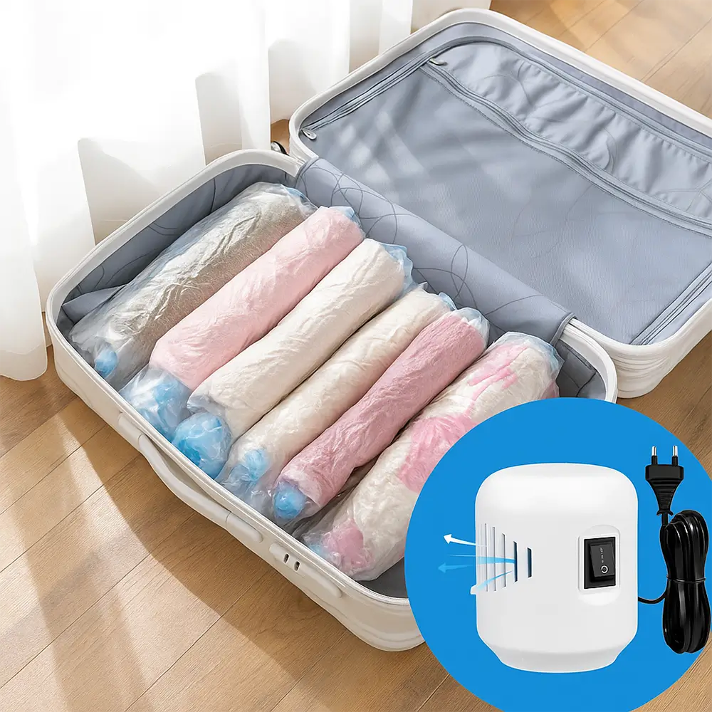 Kit Compressão a Vácuo ZeroAir – Bomba Elétrica + 5 Sacos