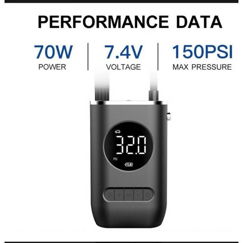 Compressor de Ar Portátil Digital - NCHER