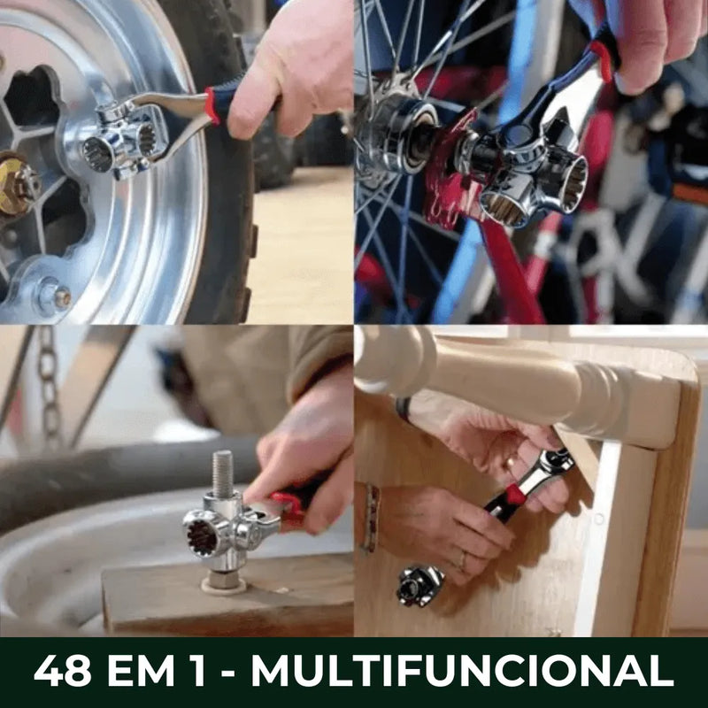 Chave Universal em Aço Carbono 48 em 1 - TorqueMax™