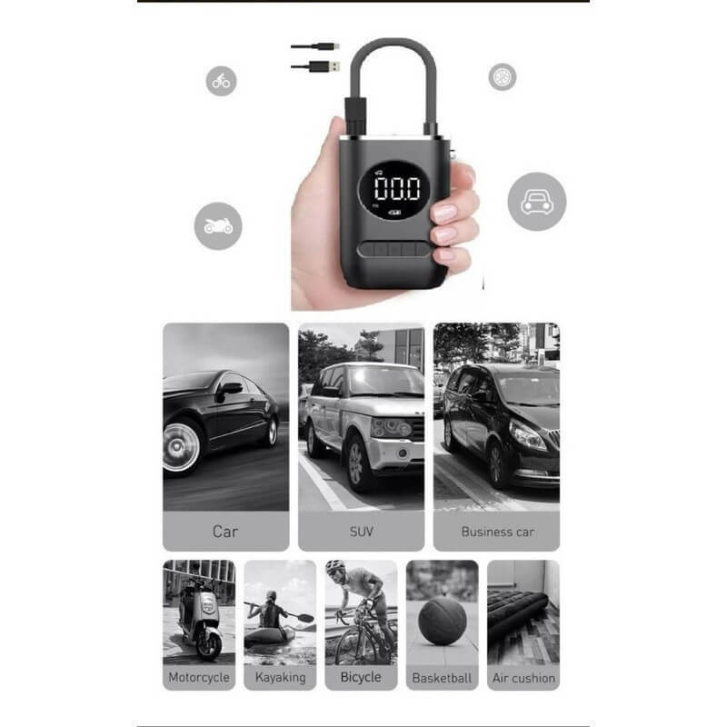 Compressor de Ar Portátil Digital - NCHER