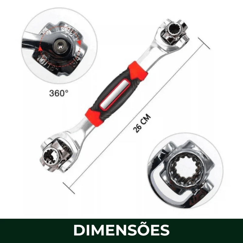 Chave Universal em Aço Carbono 48 em 1 - TorqueMax™