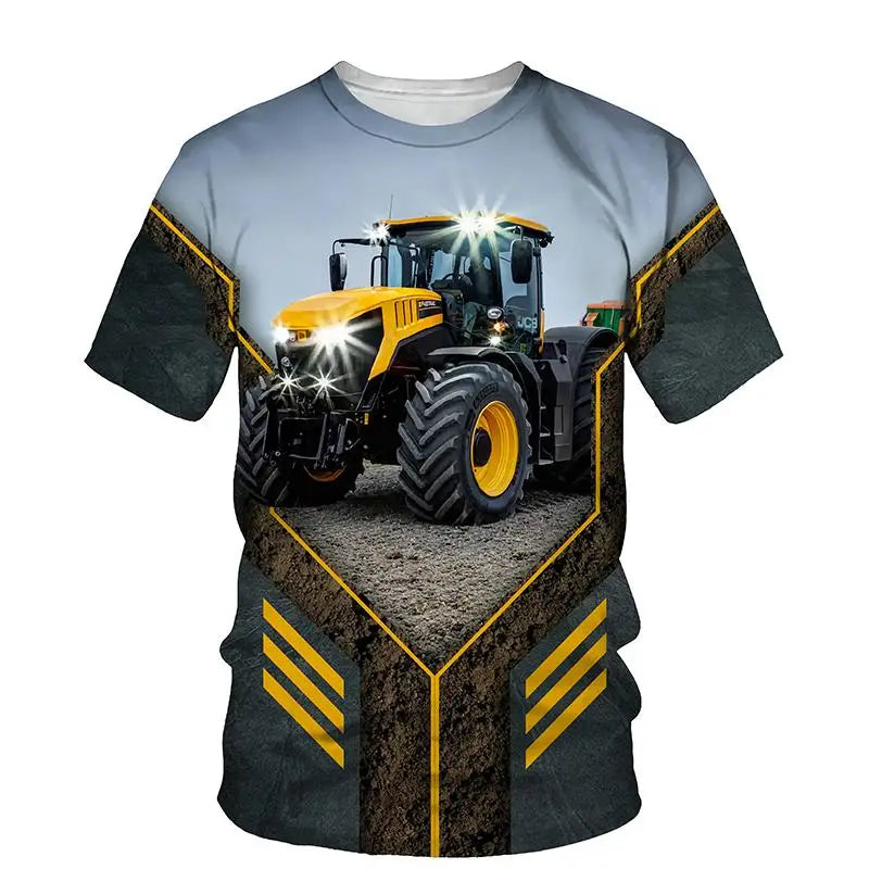 Camisa Com Desenho de Trator