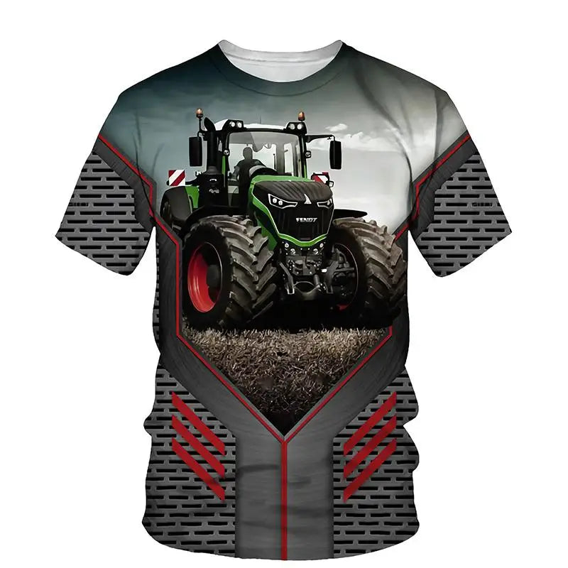 Camisa Com Desenho de Trator