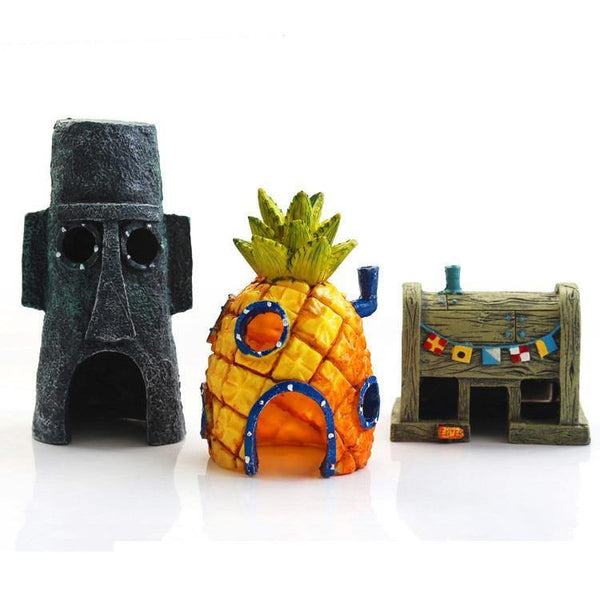 Acessórios do Bob Esponja Para Aquário