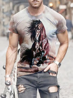 Camisa Com Desenho de Cavalo