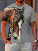 Camisa Com Desenho de Cavalo