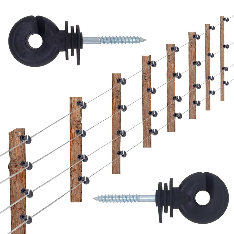Kit 50 Isoladores de Cerca Elétrica