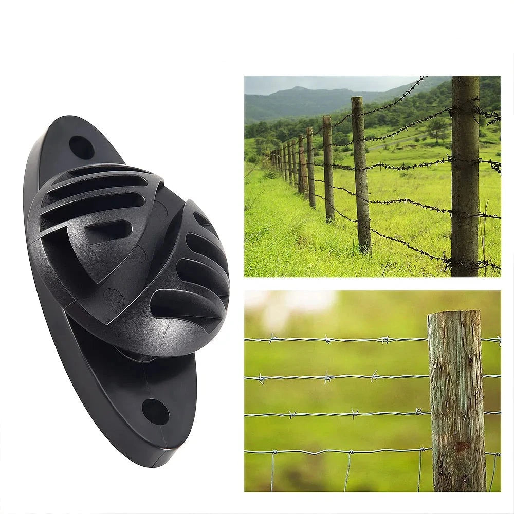 Kit 50 Isoladores de Plástico Para Cerca Elétrica