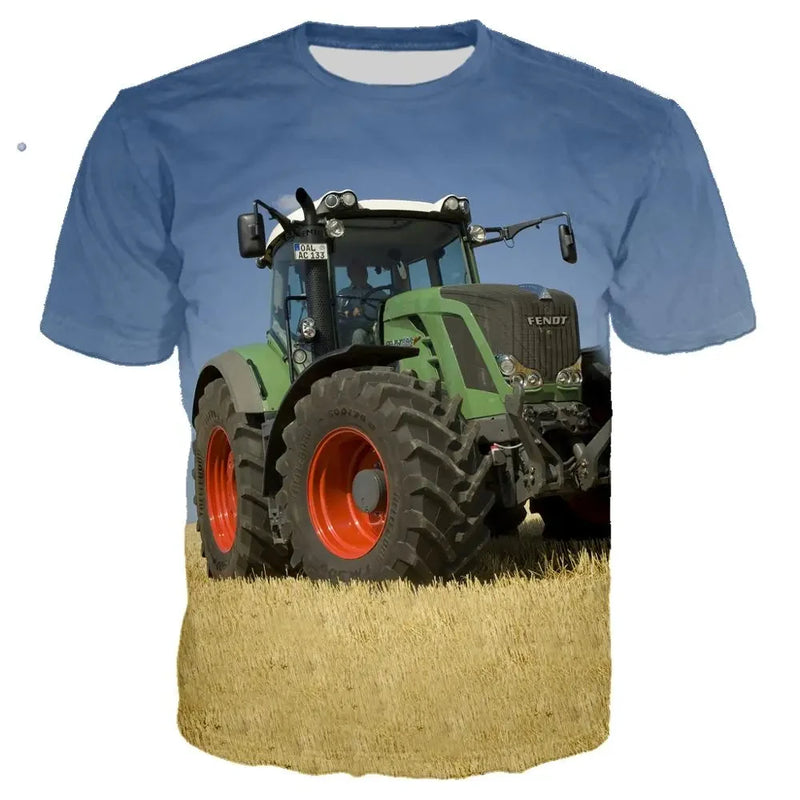 Camisa Com Desenho de Trator