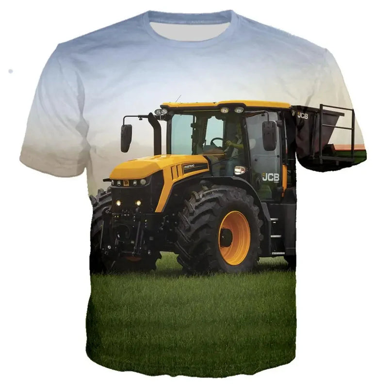 Camisa Com Desenho de Trator