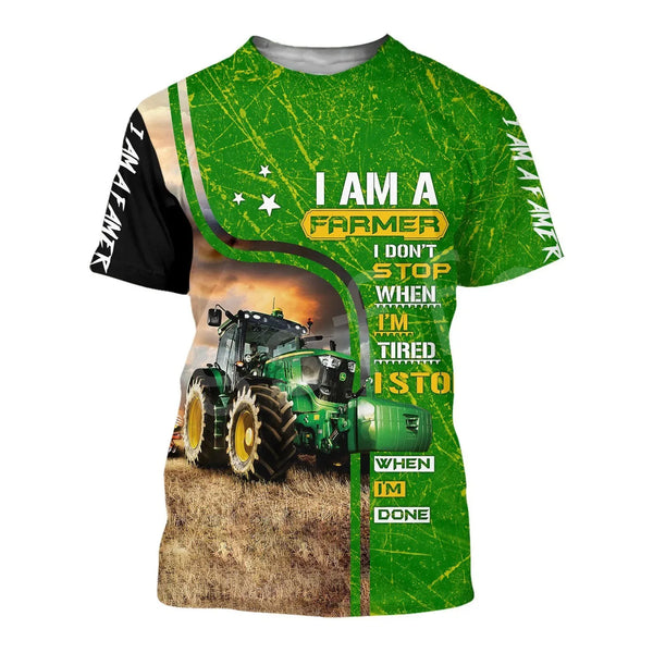 Camisa Com Desenho de Trator