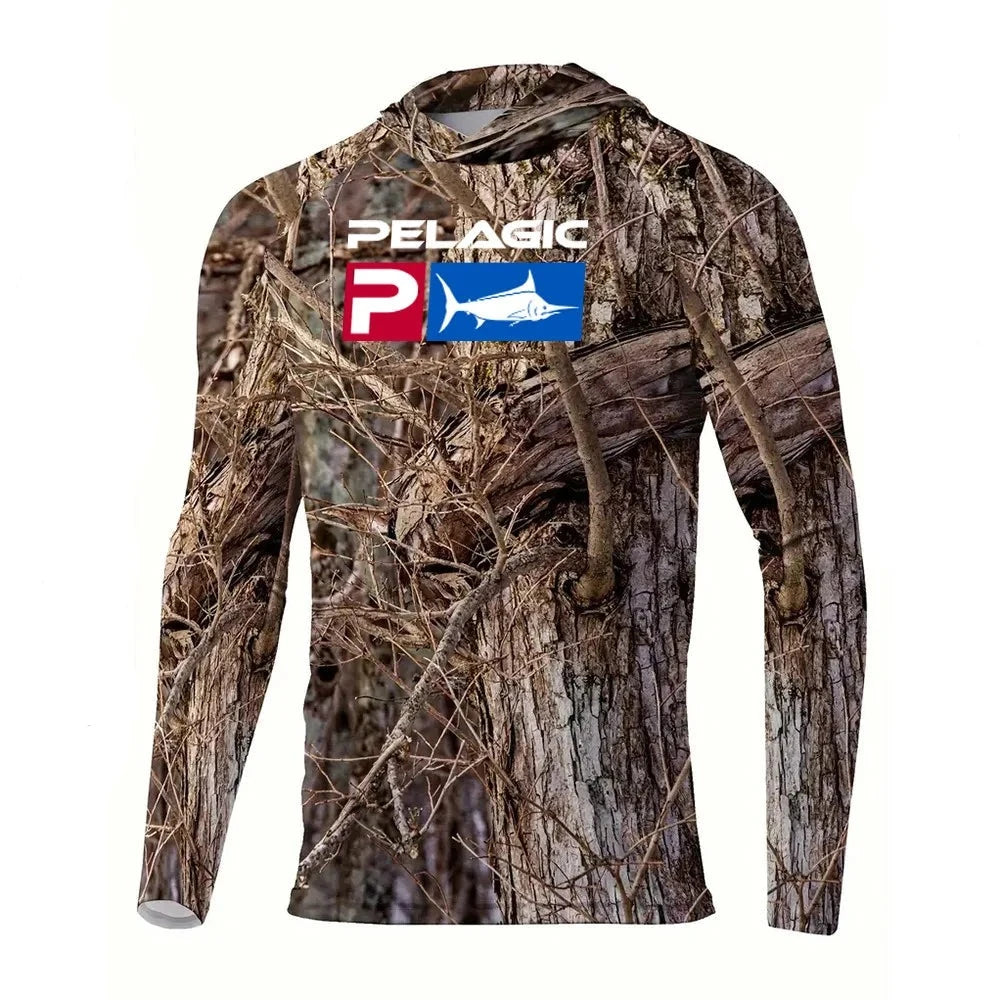 Camisa Com Capuz Para Pesca