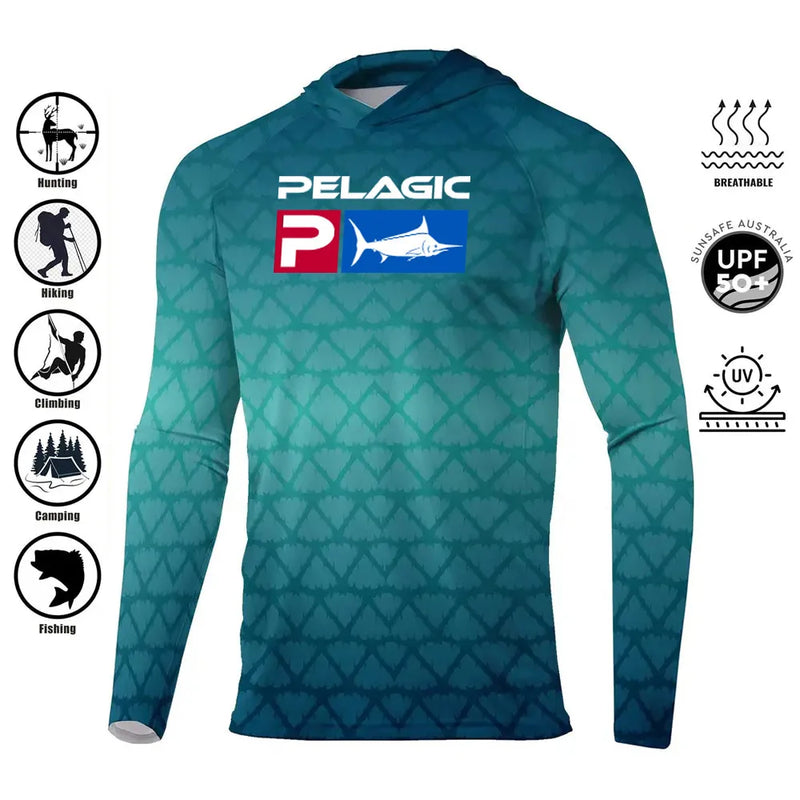 Camisa Com Capuz Para Pesca