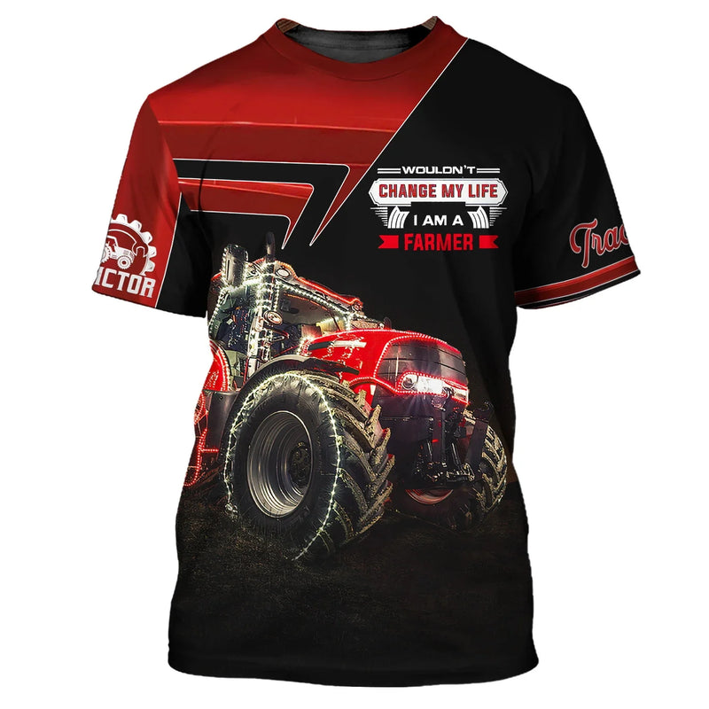 Camisa Com Desenho de Trator