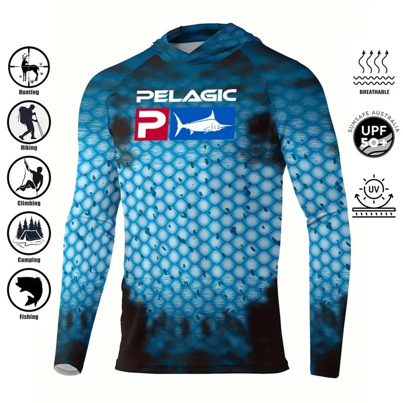 Camisa Com Capuz Para Pesca