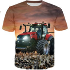 Camisa Com Desenho de Trator