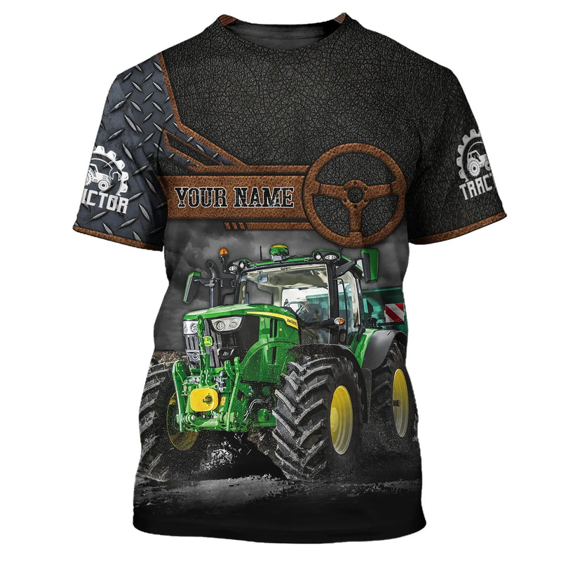 Camisa Com Desenho de Trator