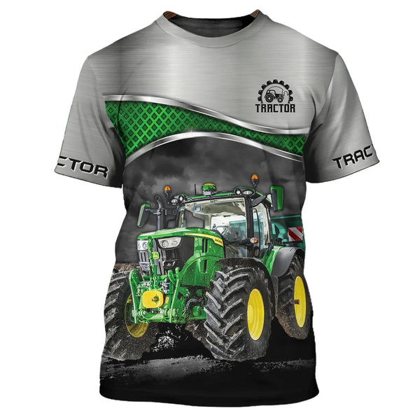 Camisa Com Desenho de Trator