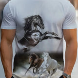 Camisa Com Desenho de Cavalo