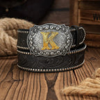 Cinto de Couro Com Letras