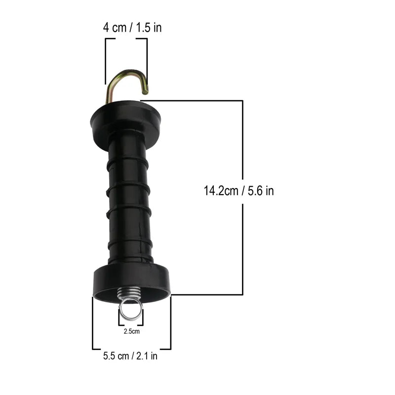 Kit 2 Isoladores de Plástico Para Cerca Elétrica