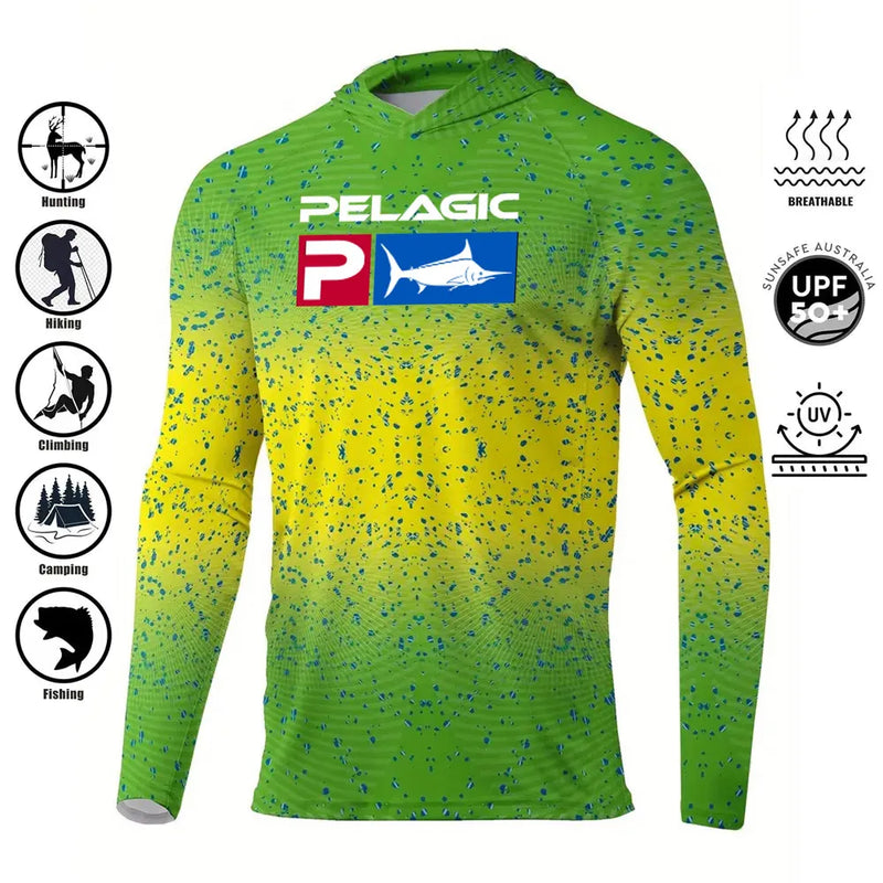 Camisa Com Capuz Para Pesca