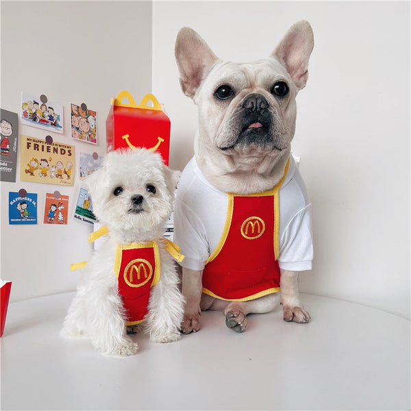 Fantasia Atendente de Fast Food Para Pet